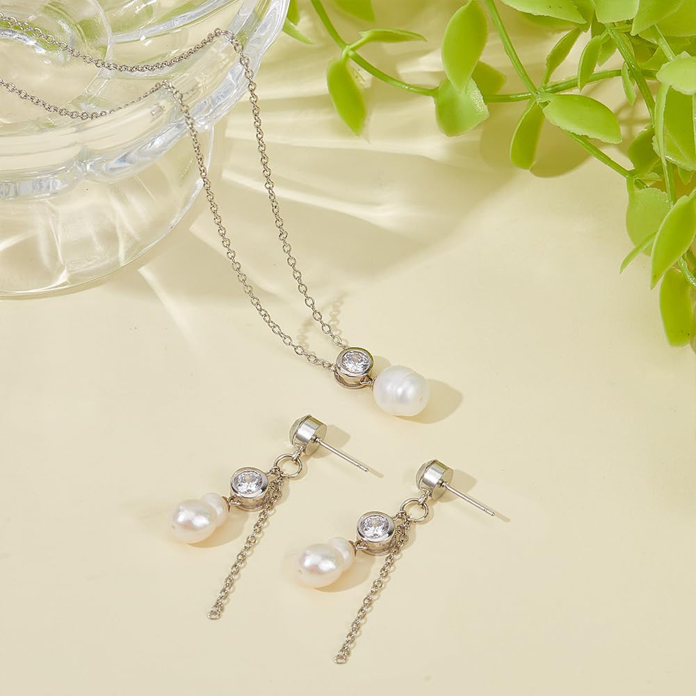BENECREAT Bélière Vis Argent 925 Zircon Lot de 2