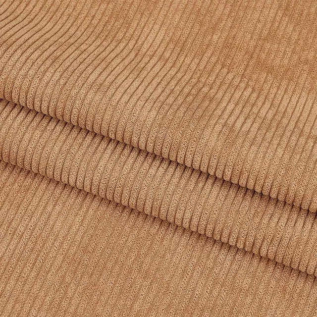 BENECREAT tissu velours côtelé camel 100x155 cm