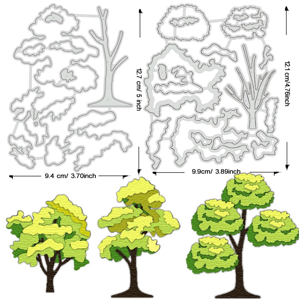 BENECREAT Dies Découpe Arbres Forêt Scrapbooking Acier