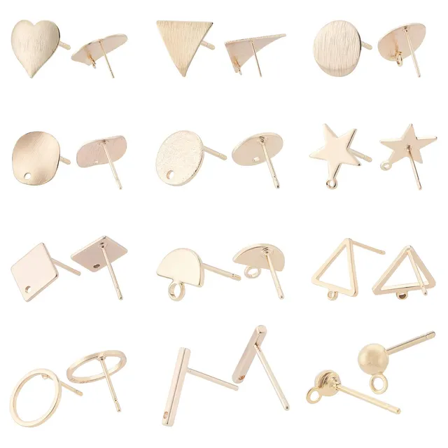 BENECREAT Crochets boucles oreilles poisson plaqué or 18K