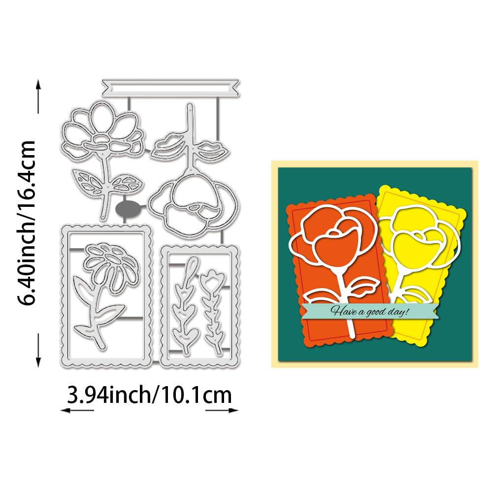 BENECREAT Fleurs Orientales matrice de découpe scrapbooking 0,8 mm