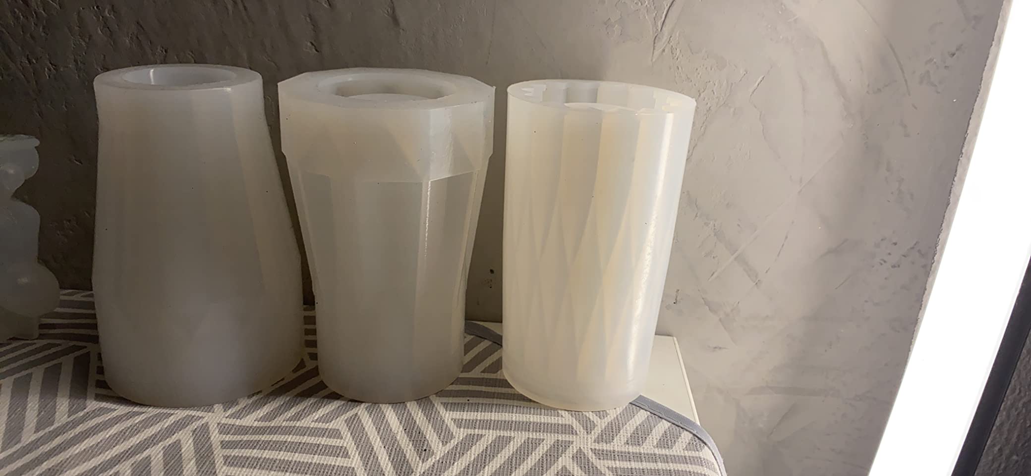 Cayway Style 3 Moule Vase Silicone Résine Lot 3