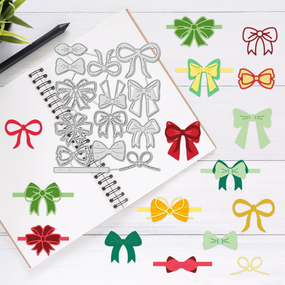 BENECREAT Dies Nœud Papillon 13 Pcs Scrapbooking