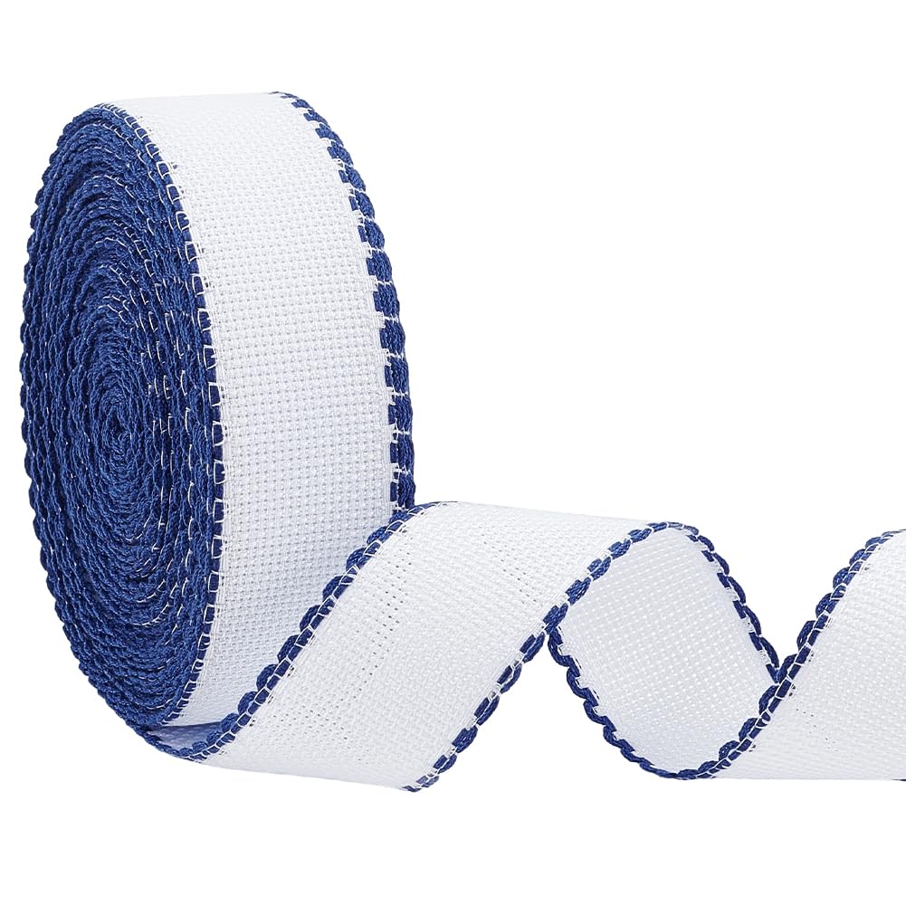 BENECREAT Aida bande broderie point de croix Firebrick 13,5 m