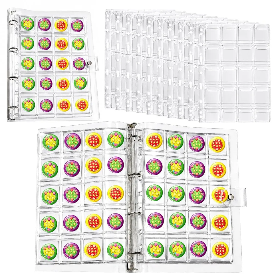 BENECREAT classeur badges 9 poches transparent 10 pages