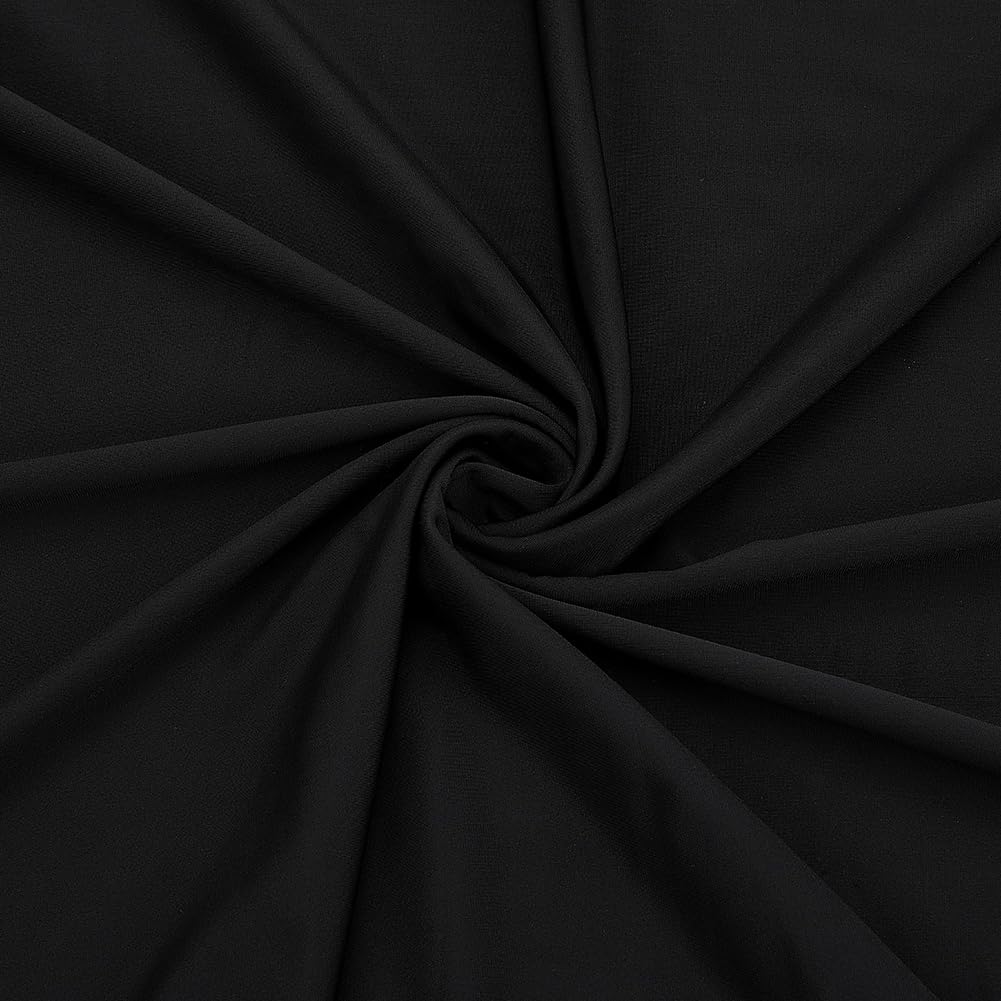BENECREAT Tissu nylon spandex blanc 150 cm x 0,91 m