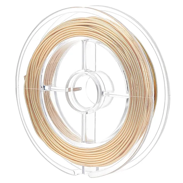 BENECREAT fil laiton plaqué or 14K 1 mm 10 m