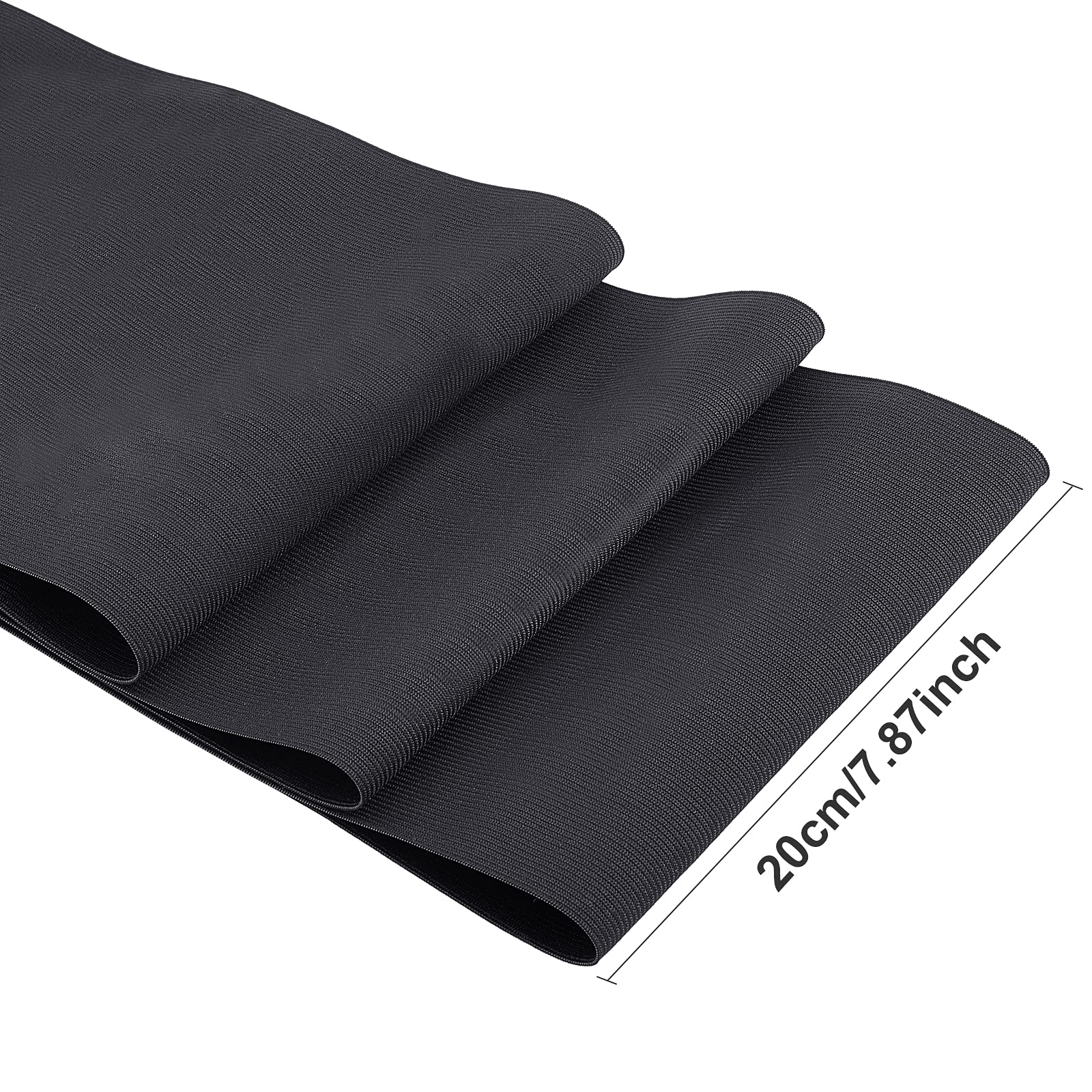 BENECREAT élastique plat noir 200mm x 4m couture