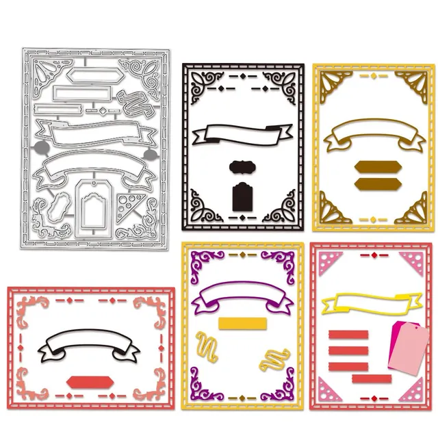 BENECREAT cadre carré dies scrapbooking bordure vintage