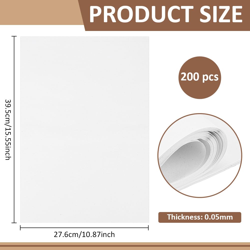 BENECREAT Papier Marbré Blanc 395x276 mm x200