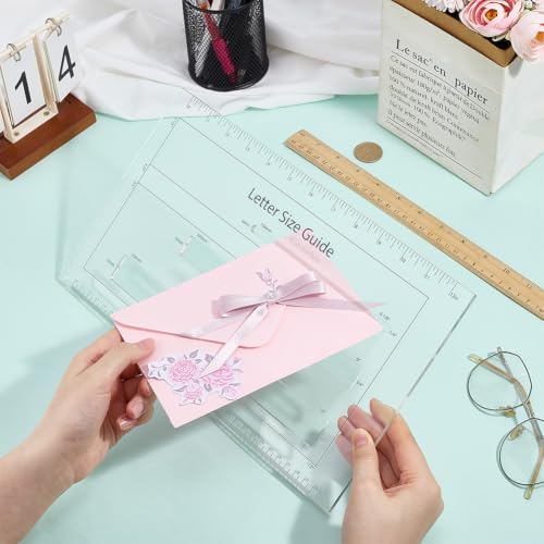 BENECREAT gabarit enveloppes acrylique 200x341mm transparent