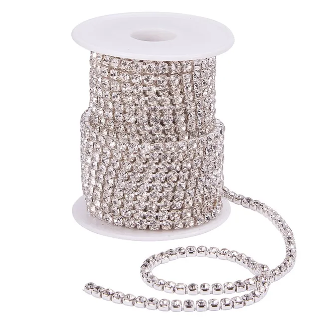 BENECREAT chaîne strass cristal 4mm 9,14m couture