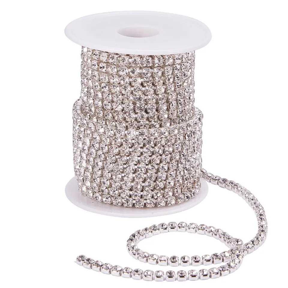 BENECREAT chaîne strass cristal 4mm 9,14m couture