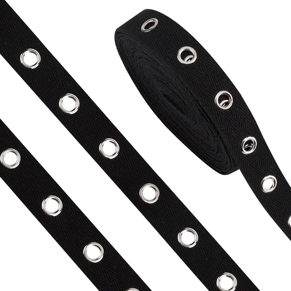 BENECREAT ruban à œillets blanc 5,48 m polyester 20 mm