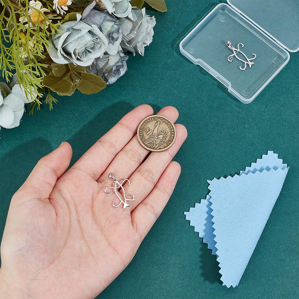 BENECREAT base pendentif poisson argent 925 lot 2