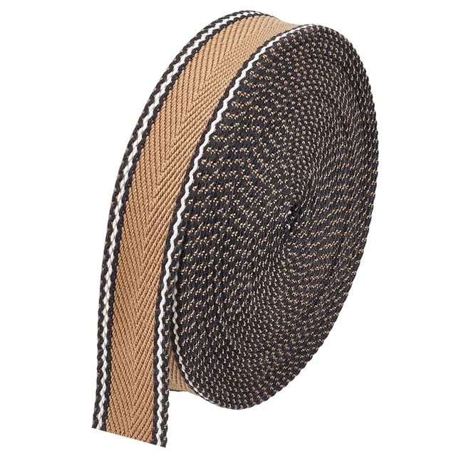 BENECREAT Sangle coton polyester beige 32mm 9,1m anse sac