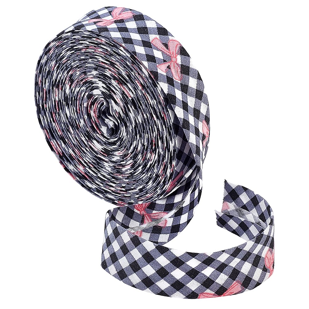 BENECREAT ruban de biais rayures corail clair 10 m 20 mm coton