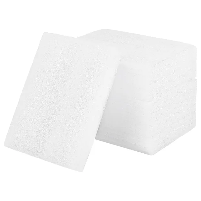 BENECREAT Tapis Mousse Feutrage Aiguille Blanc 6 pcs