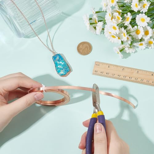 BENECREAT Fil bordure cuivre doré 5mm 5m pour cabochon