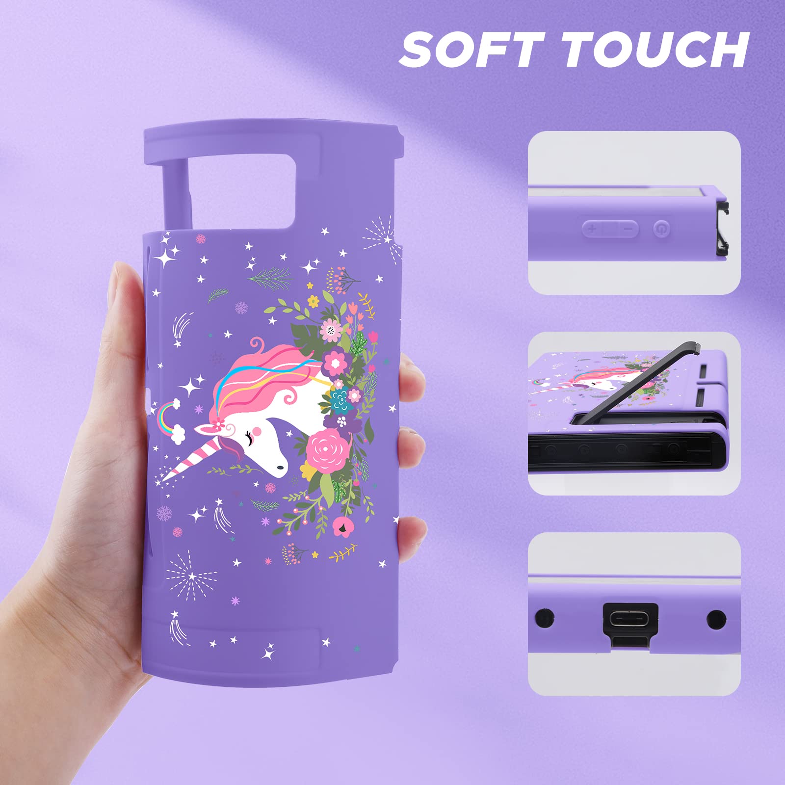 JYPS Licorne Violette Housse Switch Rigide + Coque