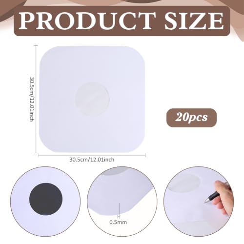 BENECREAT Pochettes vinyle 30,5cm kraft lot 20 antistatique