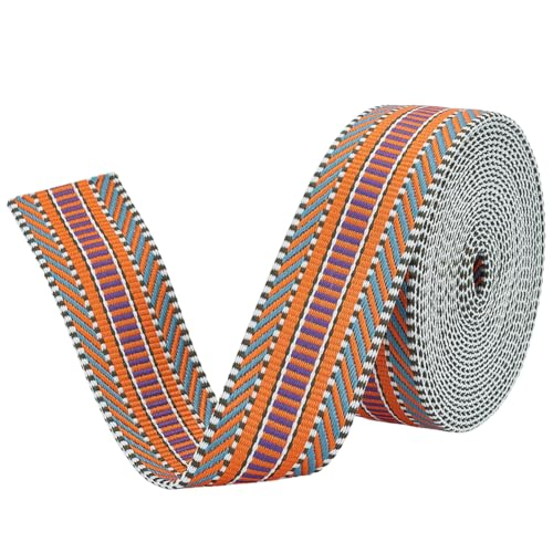 BENECREAT Sangle Jacquard Polyester 4,57m 38mm Violet Foncé