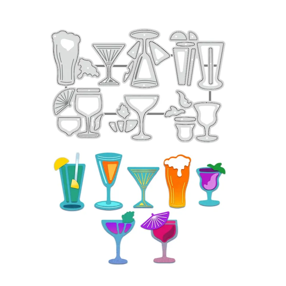 BENECREAT matrice de découpe cocktails verres 10x6cm