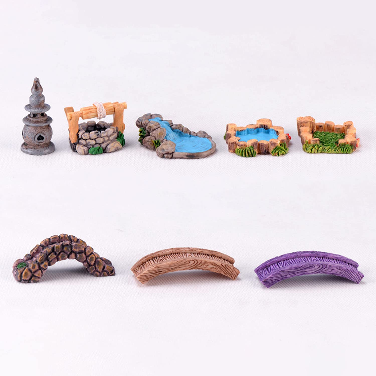 Cayway Style 2 Figurines Jardin Fées Miniatures 16 Pièces