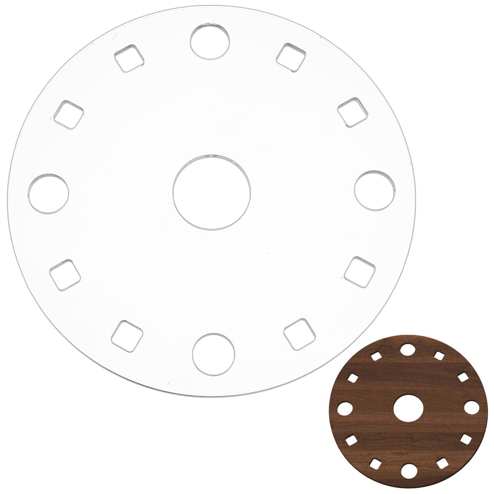 BENECREAT Gabarit défonceuse acrylique 25cm horloge