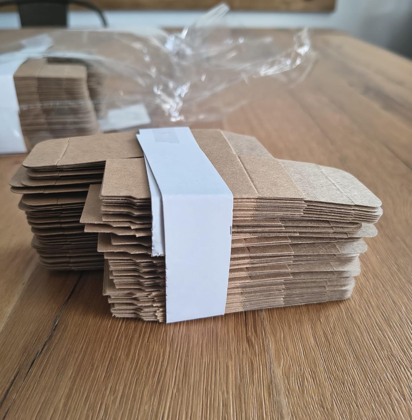 BENECREAT Boîtes Cadeau Kraft 3,8cm Mariage x150