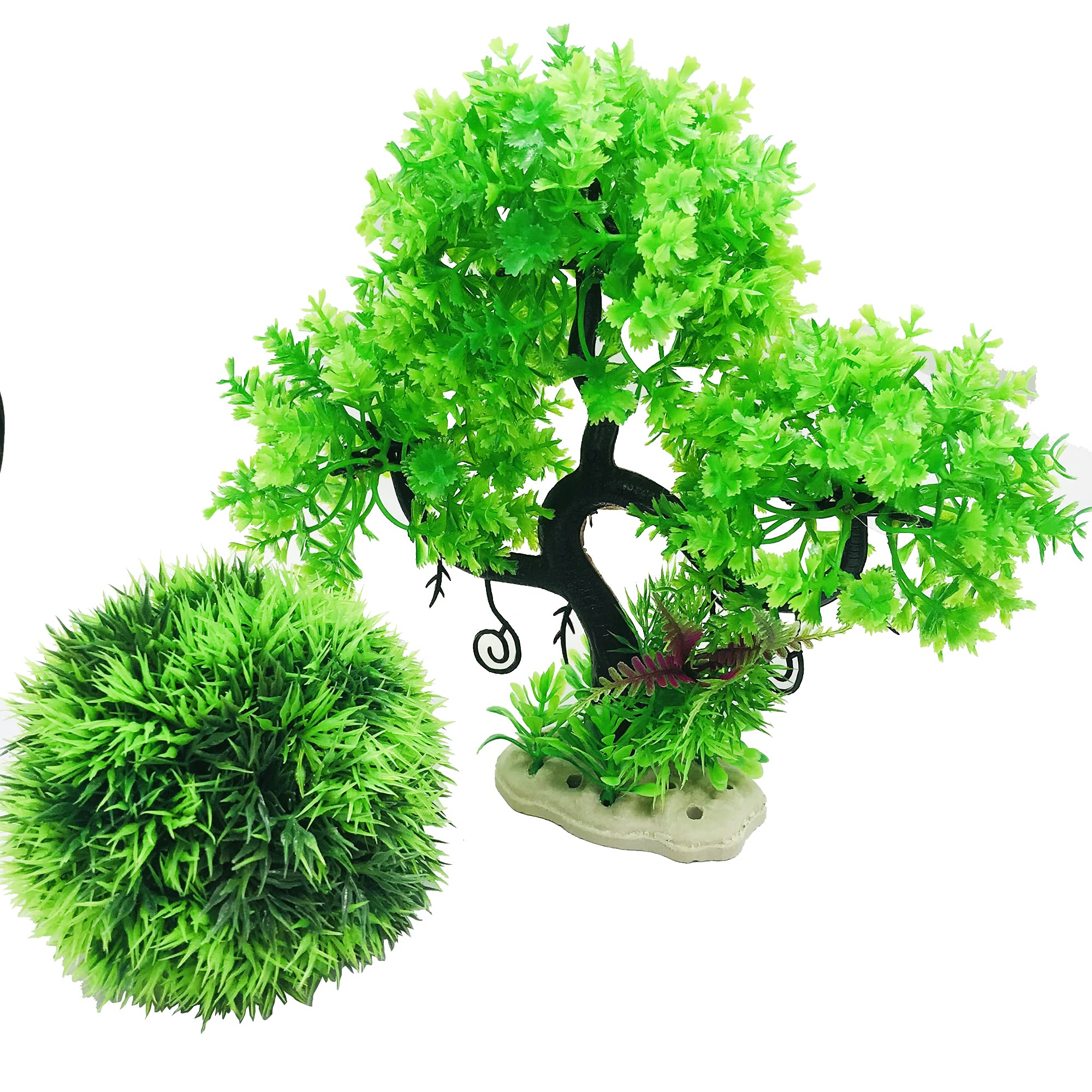 Cayway Plantes Aquarium Artificielles 27 pcs Arbre Boule