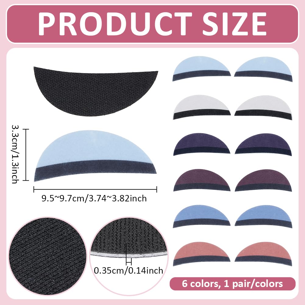 BENECREAT Yeux de Poupée appliques feutrine 6 couleurs x6 paires