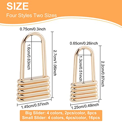 BENECREAT Curseur Fermeture Éclair Zinc 2 Tailles x24