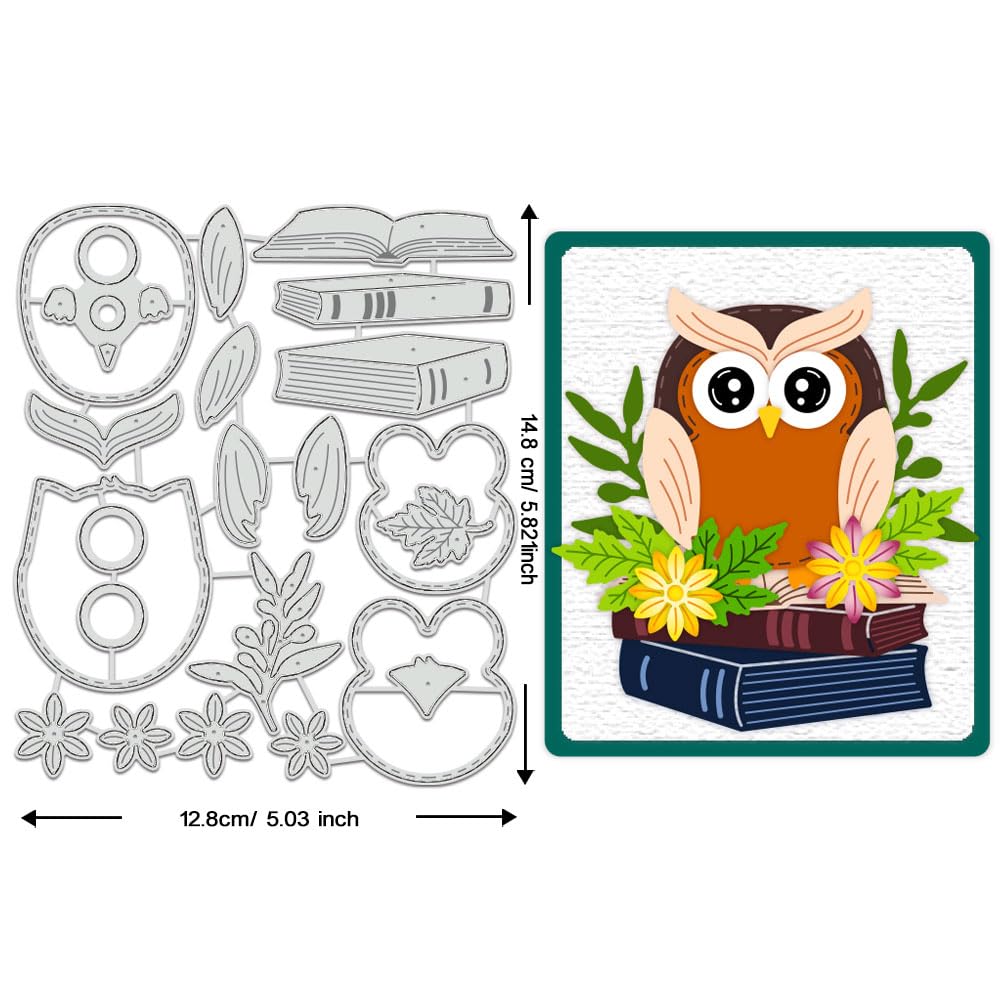 BENECREAT Hibou Livre Matrice de Découpe Carterie Acier