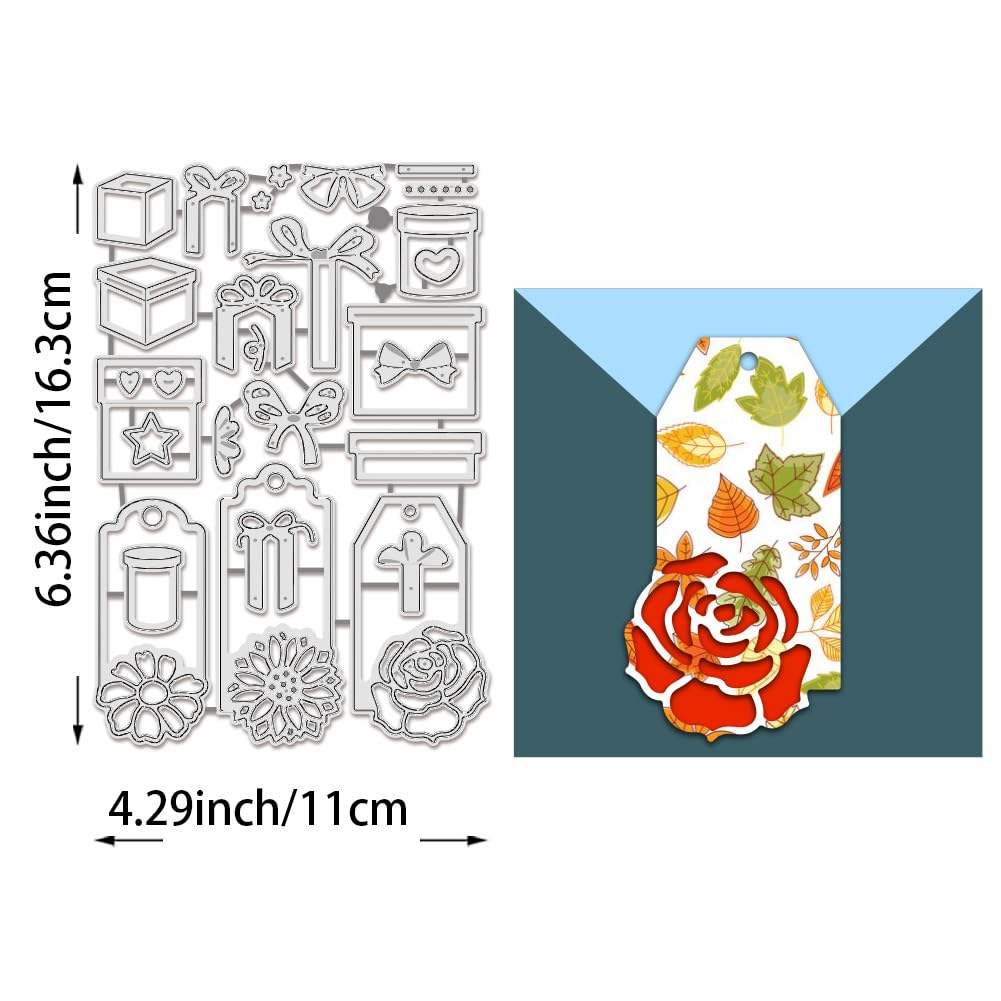 BENECREAT Dies coffret cadeau matrice gaufrage floral
