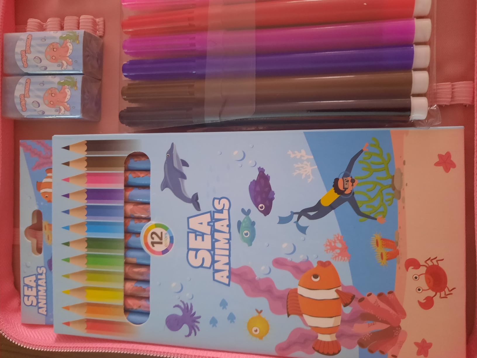 JYPS Licorne malette dessin enfant 73 pcs parfumés