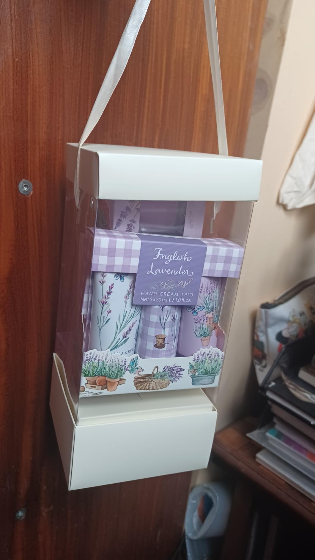 BENECREAT boîtes cadeau transparentes beiges lot 10