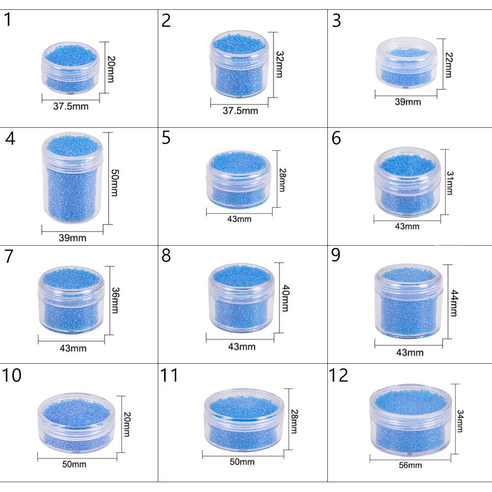 BENECREAT Pots Plastique 20 ml Lot 30 Couvercle à Vis