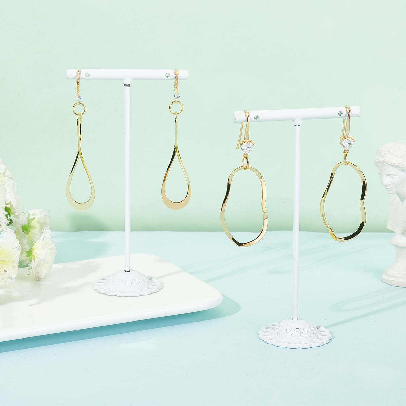 BENECREAT Crochets Boucles d'Oreilles Plaqué Or 18K 16 pcs