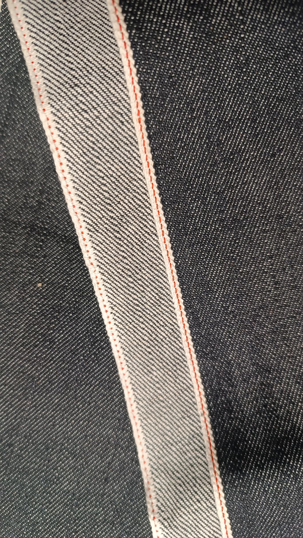 BENECREAT tissu denim brut selvedge noir 13oz 0,9m