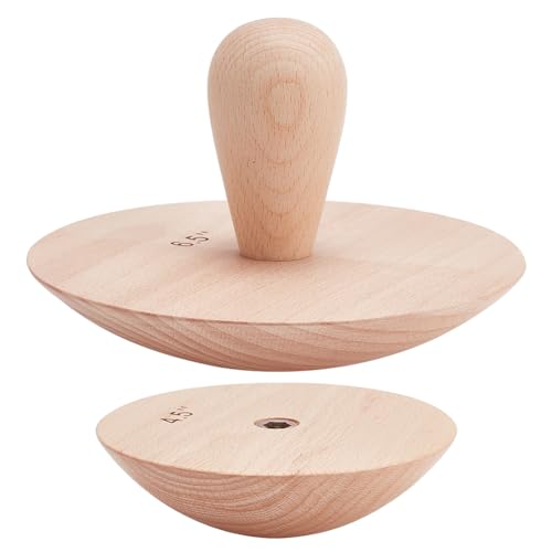 BENECREAT Moules Poterie Bois Lot 2 pour Bols 11,5/16,4 cm