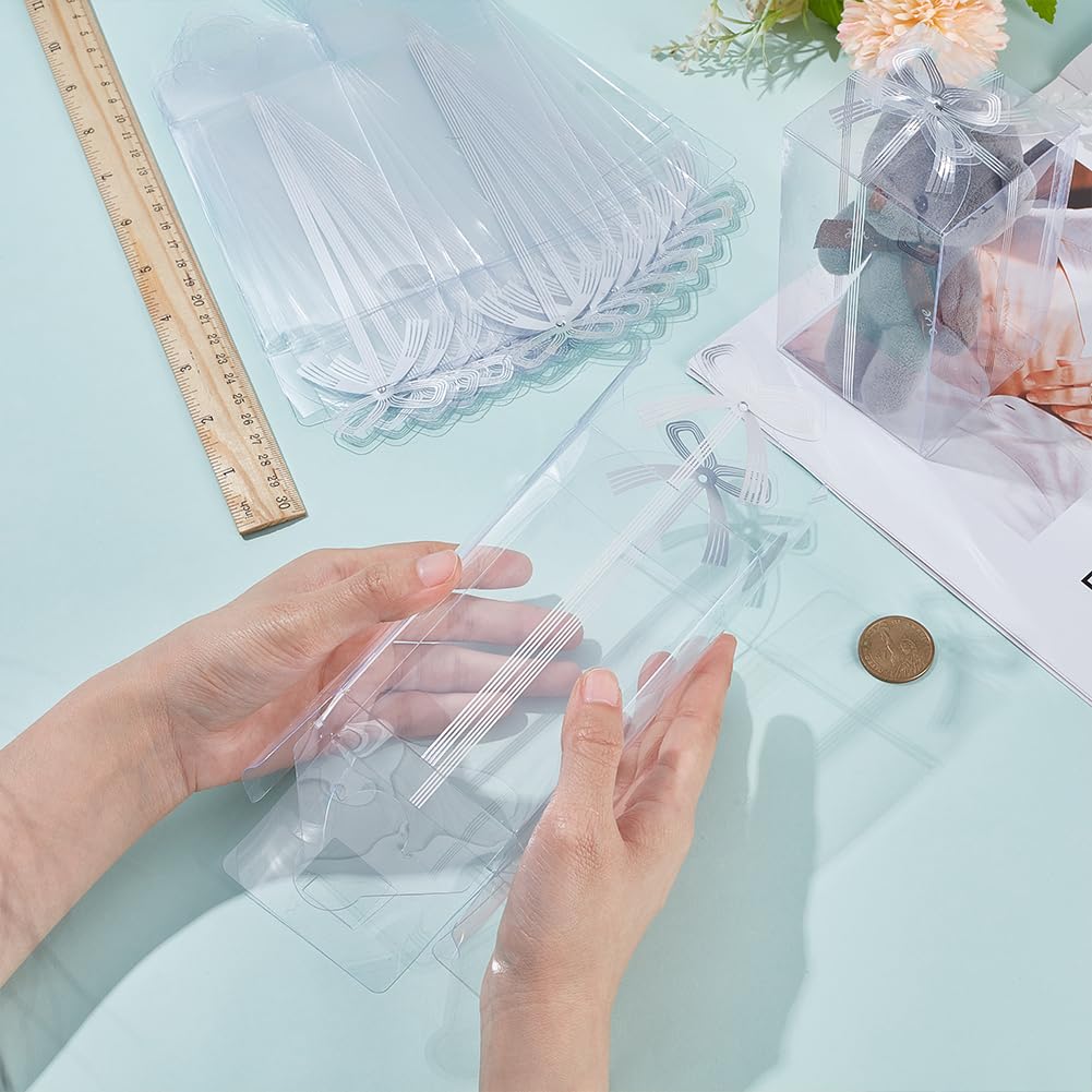 BENECREAT Boîte Cadeau Plastique Transparent Gainsboro 30pcs