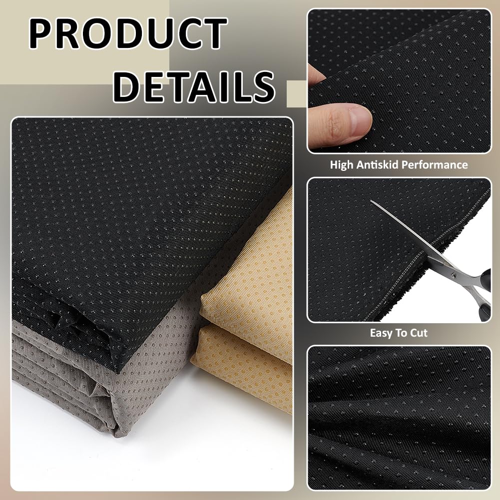 BENECREAT tissu sous-tapis antidérapant noir 5 m