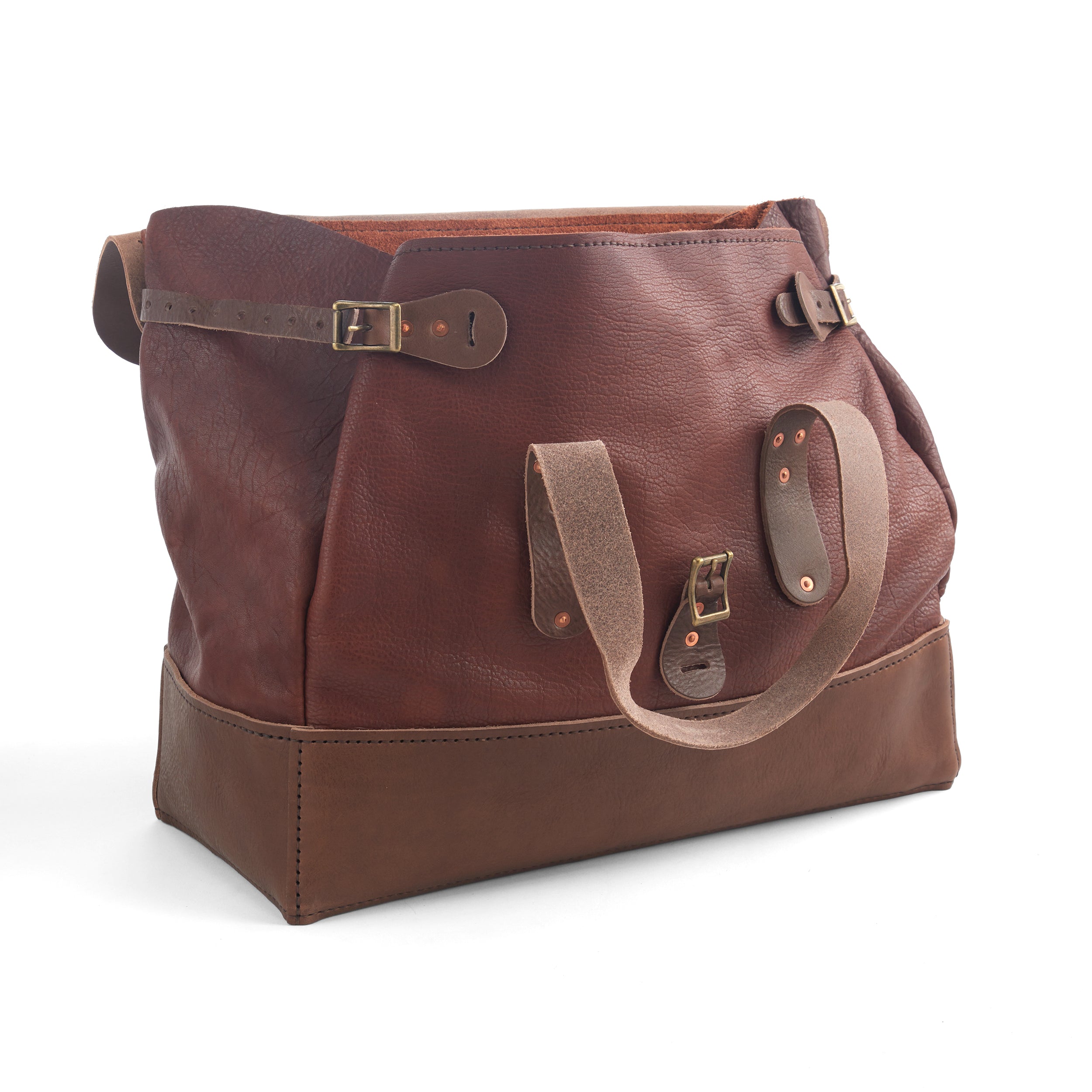 Tandy Leather Bison kit sac voyage cuir marron niveau 3