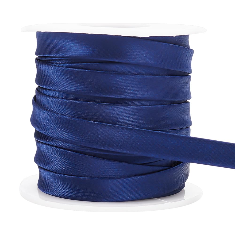 BENECREAT Biais Satin Noir 12,5 m 15 mm Double Pli