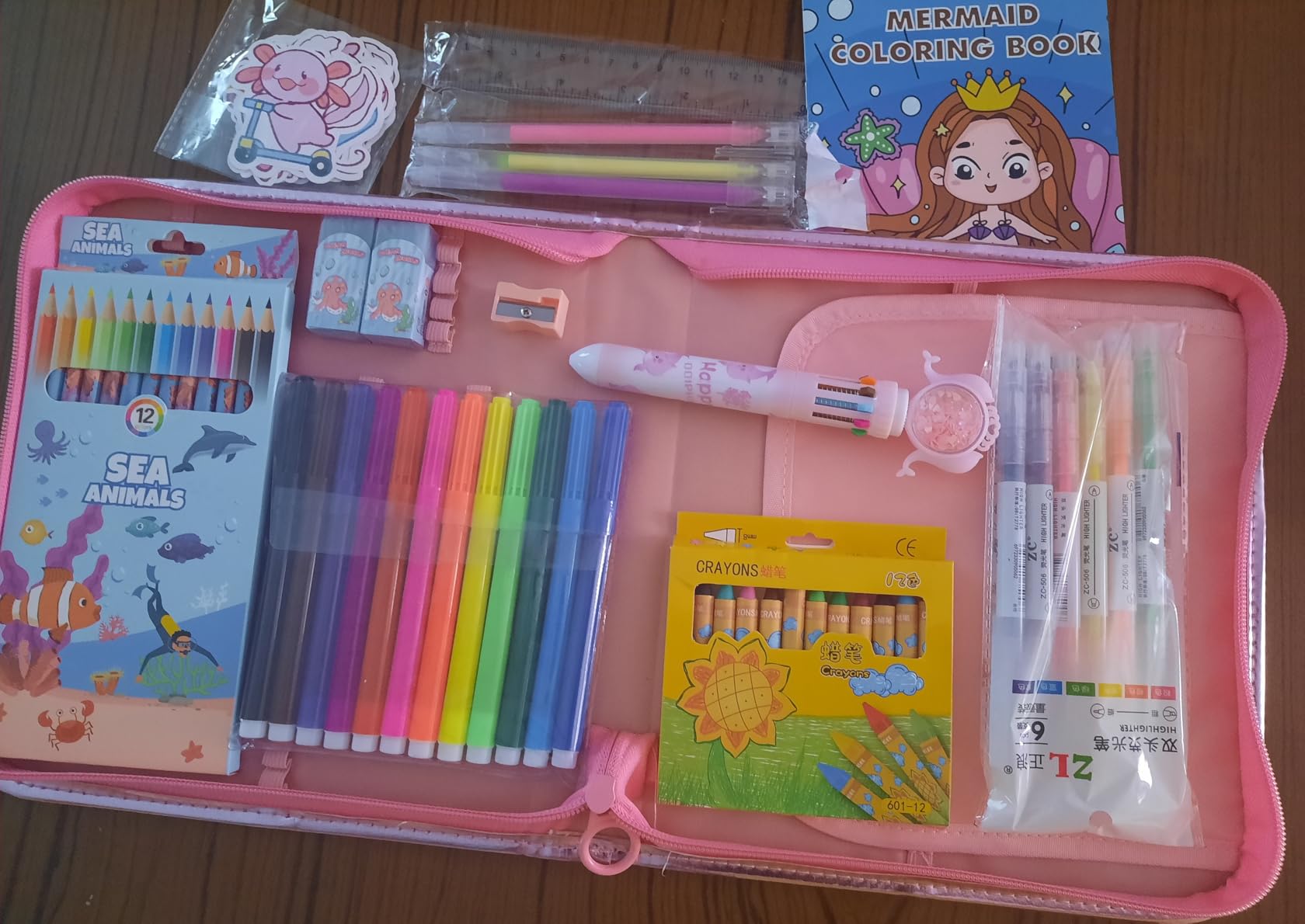 JYPS Licorne malette dessin enfant 73 pcs parfumés