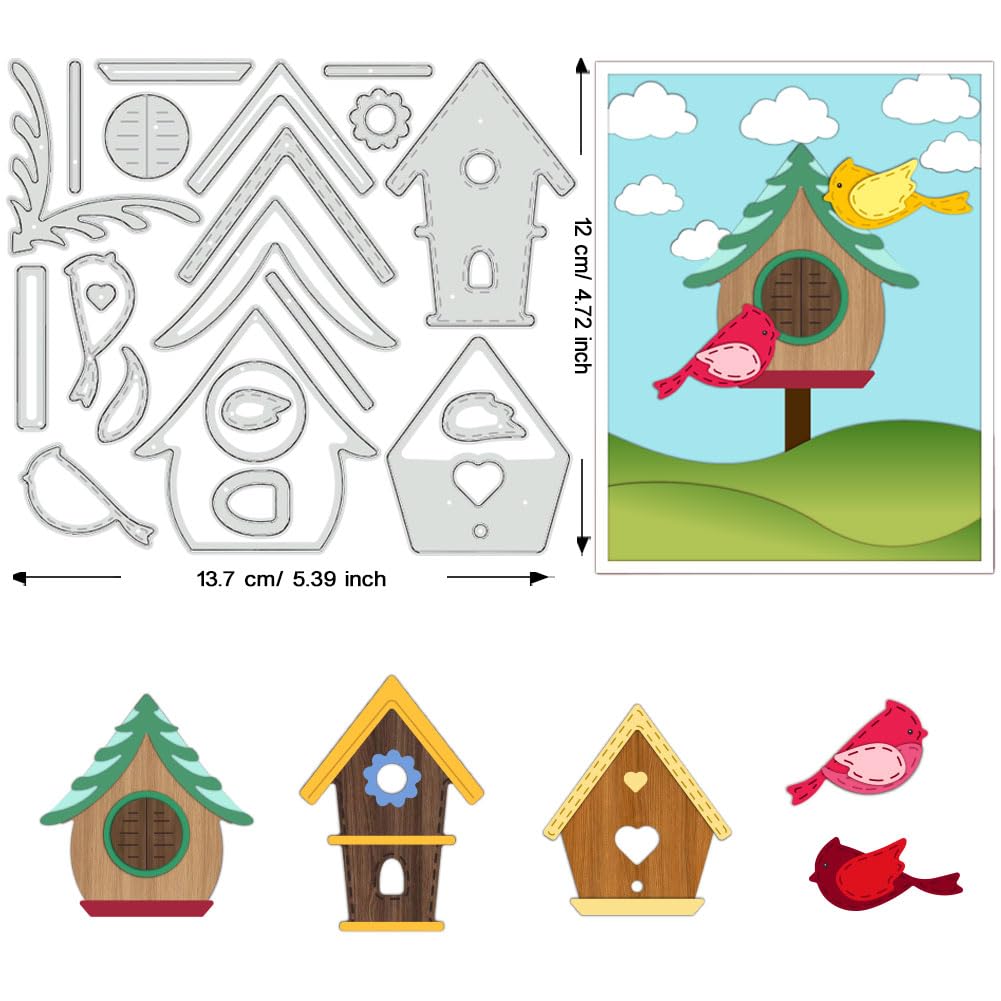 BENECREAT Matrices Découpe Oiseaux Nid d'Oiseau 13,7 cm