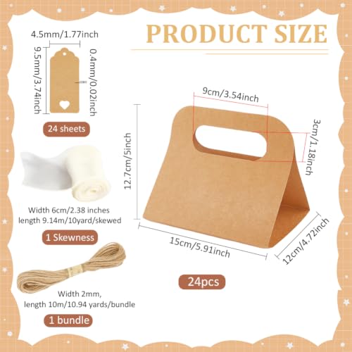 BENECREAT Porte-Gobelets Papier Kraft Poignée x24 Trou 8cm