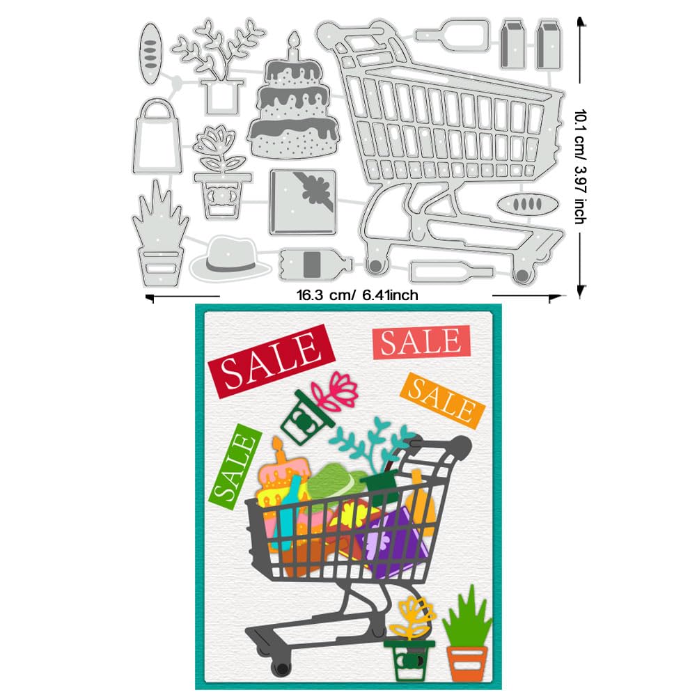 BENECREAT Matrices Découpe Métal Shopping 10x16cm acier
