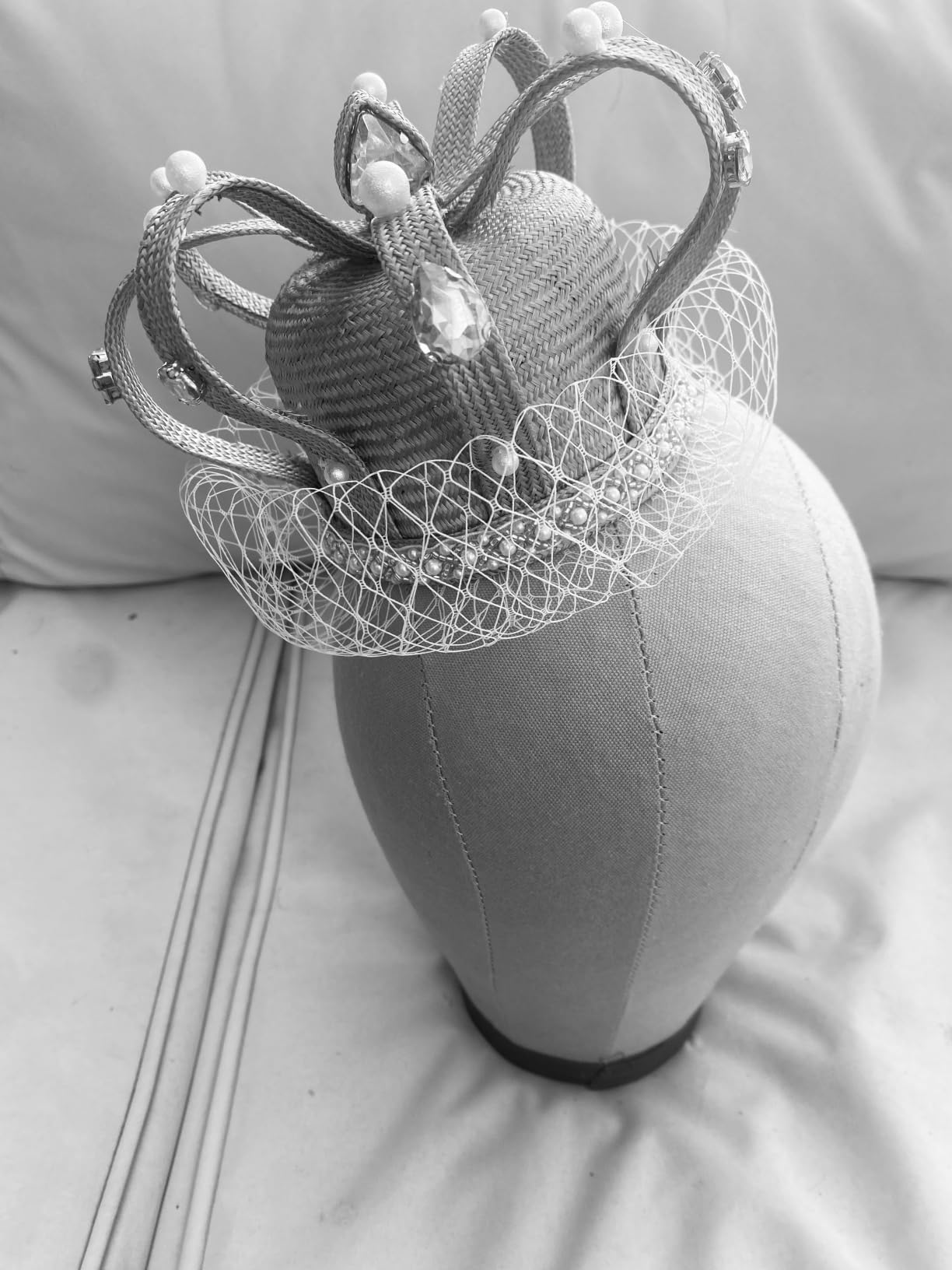 BENECREAT Tulle Voile Blanc Organza 2 m x 45 cm